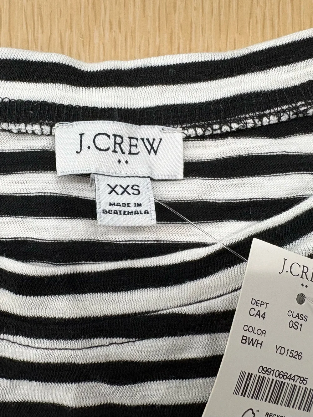 NWT J. Crew belted striped dress